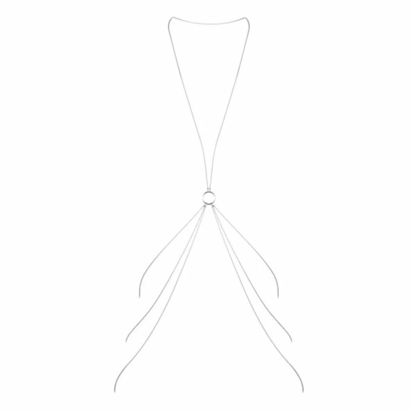 Łańcuszki na ciało ósemka - Bijoux Indiscrets Magnifique 8 Body Chain Silver